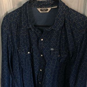 Salt Valley Western Button Down Shirt Size: L